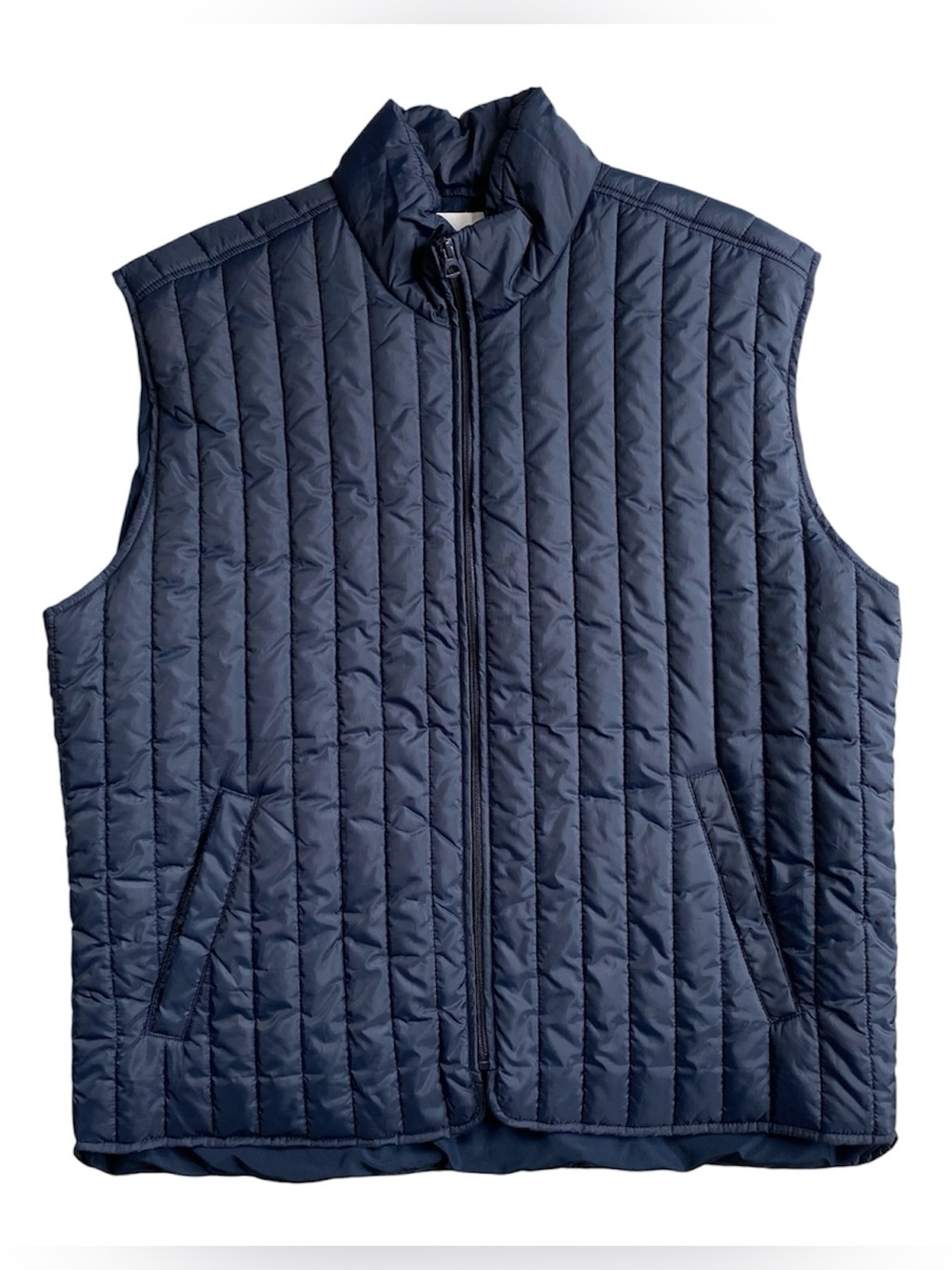 Mutual Weave Men's Navy Blue Quilted Puffer Vest Size XXL Full Zip Lightweight